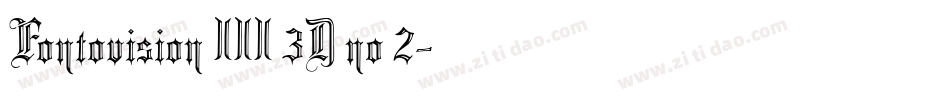 Fontovision III 3D no 2字体转换